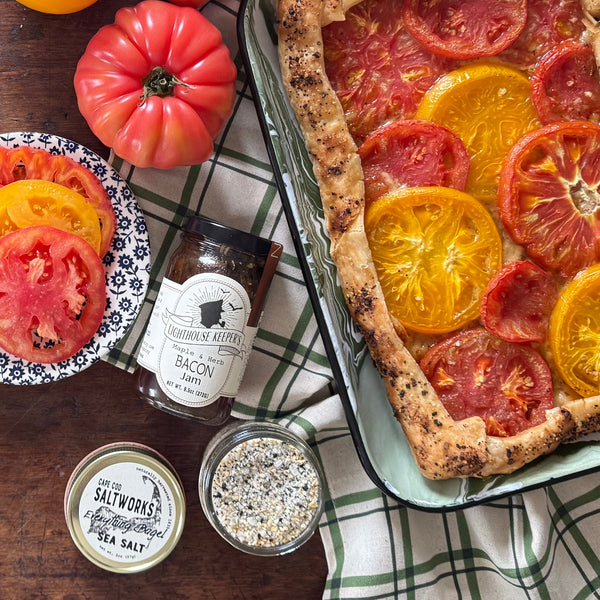 Bacon Cheddar Tomato Tart