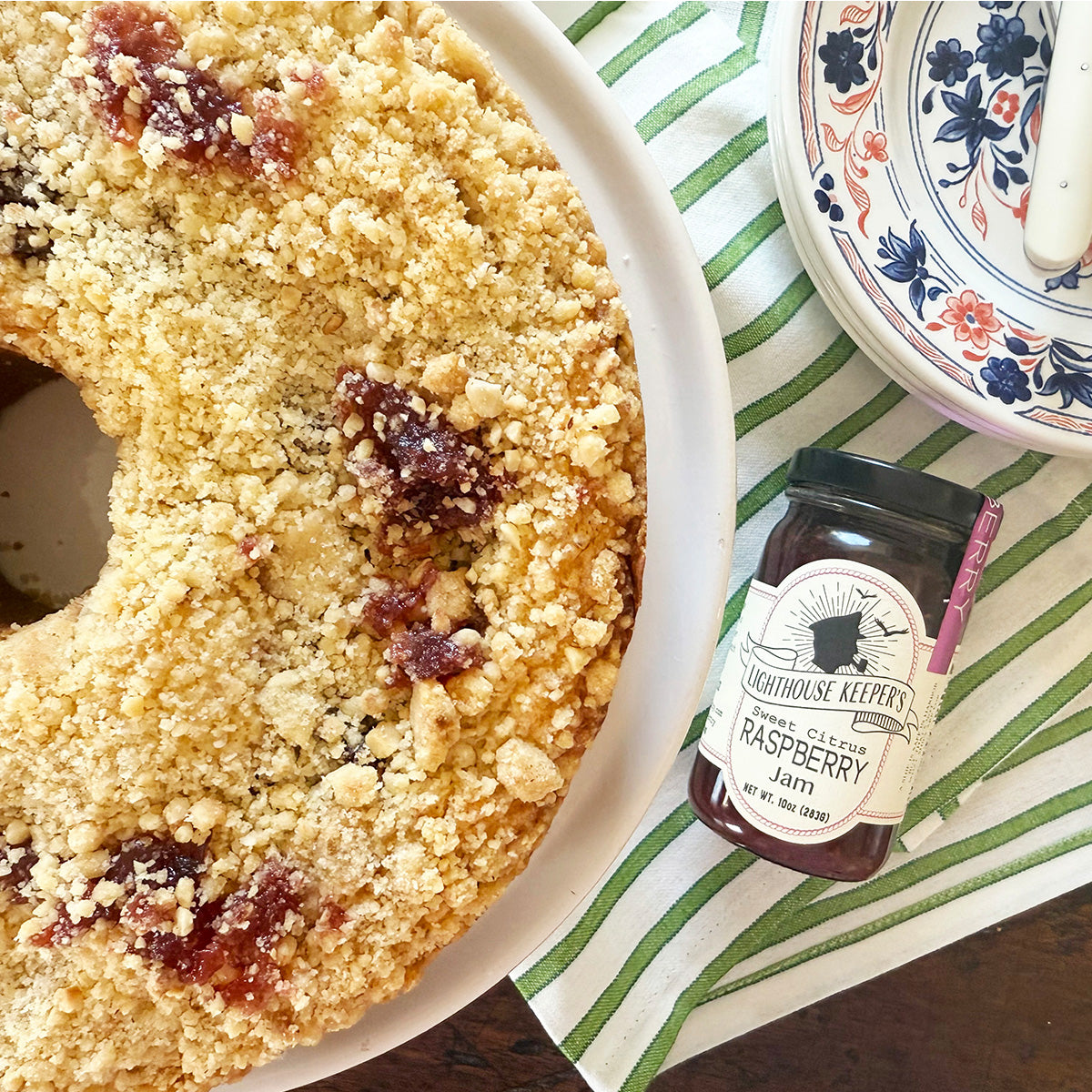 Raspberry Hazelnut Crumb Cake – Lighthouse Keeper's Pantry